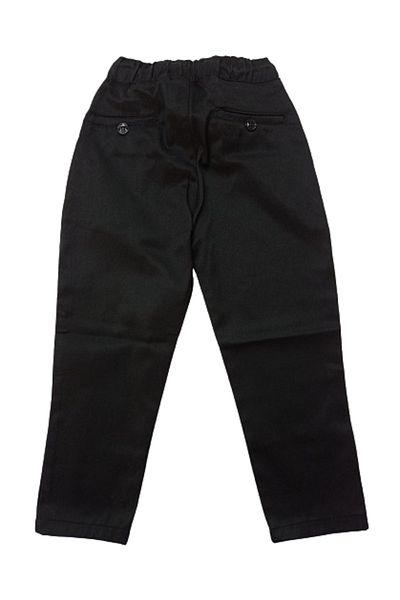 PUBA KİDS Boy's Black Gabardine Lycra Elastic Waist Pants