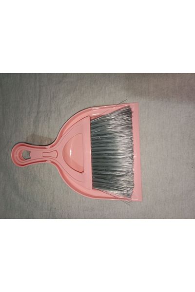 HANK 2 Pieces Pink Mini Dustpan - with Small Brush, Perfect Thulian for Home and Office 22X15 cm