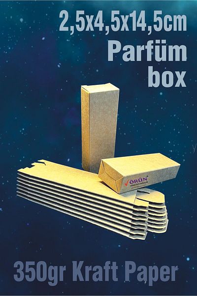 Örün Matbaa Kraft 2,5X4,5X14,5Cm Ready-Made Product Box 15 Pieces