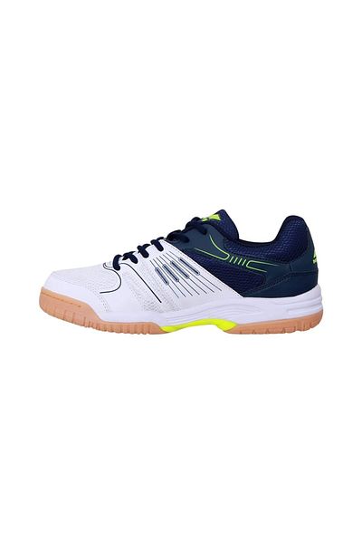 Nivia Gel Verdict Badminton Shoes (White/Blue, UK 6 \ US 7 \ EU 40) |Non-Marking Shoe