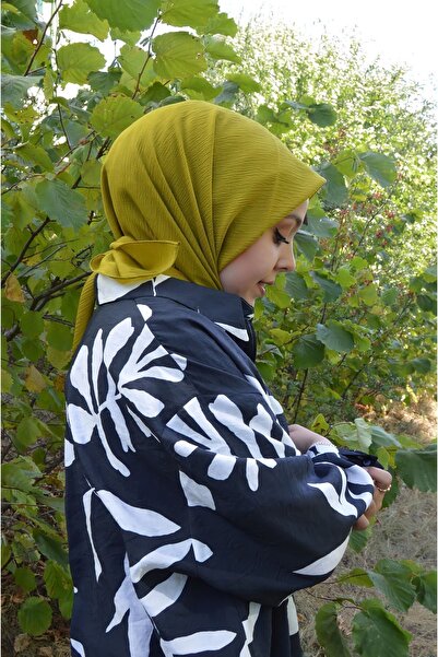 HeavenlyScarfs وشاح مويو جاز باللون الأخضر الزيتي