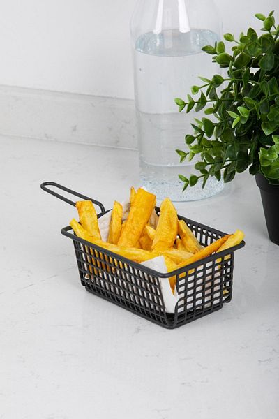Yavuz Metal Metal Potato And Snack Presentation Basket No2 Medium