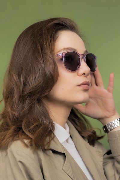 LUNOX Caprina Crystal Unisex Sunglasses