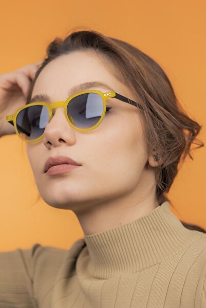 LUNOX Lucia Sarı Degrade Mavi Unisex Güneş Gözlüğü