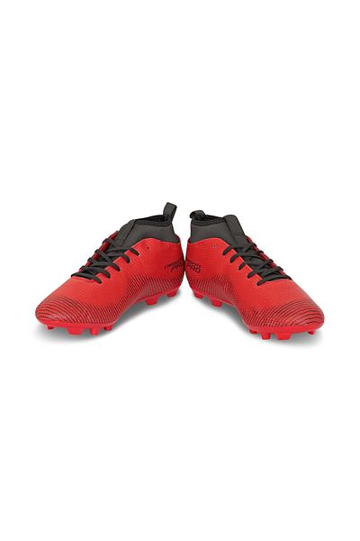 Nivia Carbonite 4.0 Football Shoes (Red/Black,7 UK/ 8 US/ 41 EU) | PVC Synthetic Leather