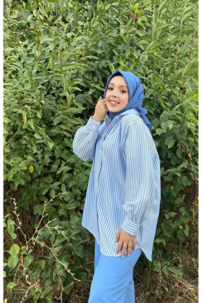 HeavenlyScarfs وشاح ميو جاز نيلي