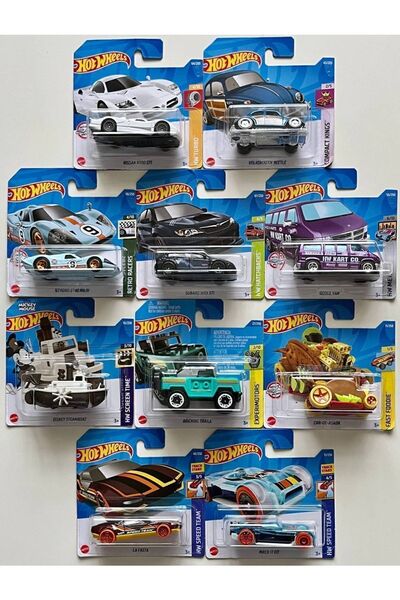 HOT WHEELS Hotwheels 10'lu Başlangıç Seti - Onlu Farklı Model Araba