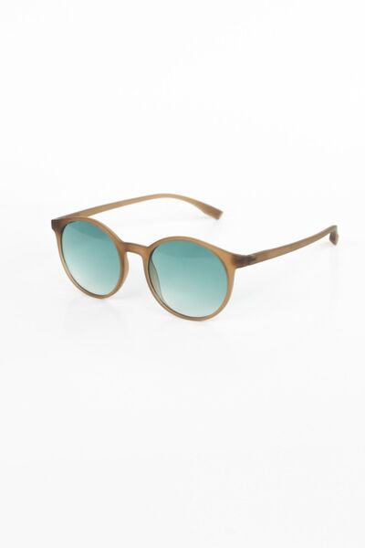 LUNOX Niobe Cream Gradient Green Unisex Sunglasses