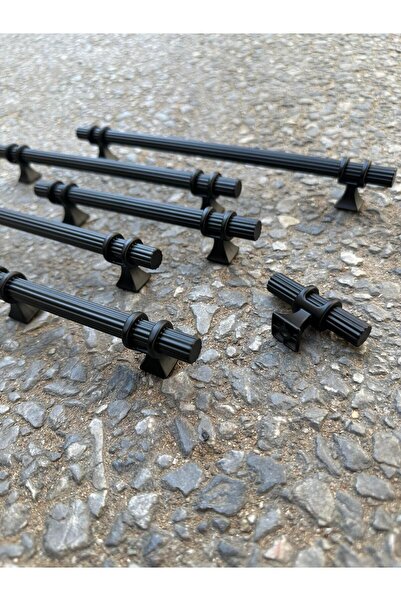 ARON 588-001 (Matte Black) Button Handle Tv Unit Console Commode Drawer Cabin...