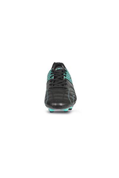 Vector X Breeze Football Shoes (Black/Sea Green, 5 UK/ 6 US / 39 EU) | Synthetic Leather | Lace-Up