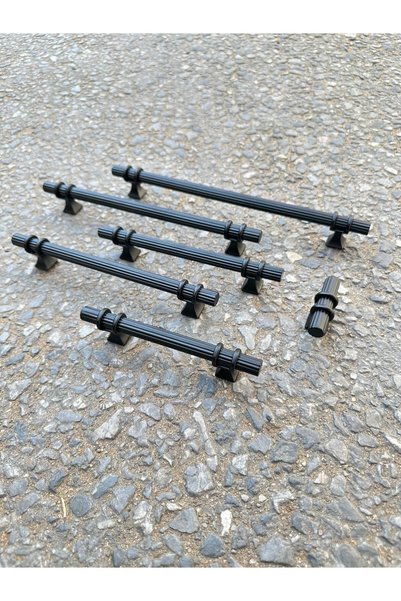 ARON 588-001 (NEGRU MAT) MÂNER BUTON PENTRU UNITATE TV, CONSOLE, NOPTIERE, SERTAR, MÂNER PENTRU UȘĂ DE DULAP 5,5CM