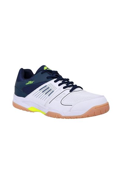 Nivia Gel Verdict Badminton Shoes (White/Blue, UK 6 \ US 7 \ EU 40) |Non-Marking Shoe