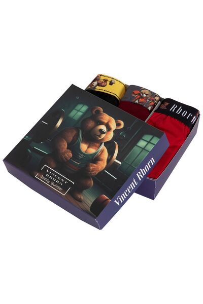 Vincent Rborn Erkek Boxer 3 Adet - Teddy Builder Series