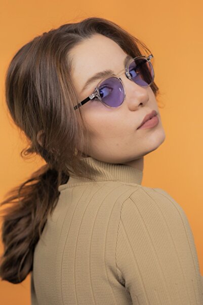 LUNOX Lucia Kristal Mor Cam Unisex Güneş Gözlüğü