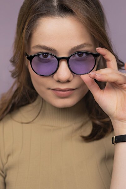 LUNOX Niobe Siyah Mor Cam Unisex Güneş Gözlüğü