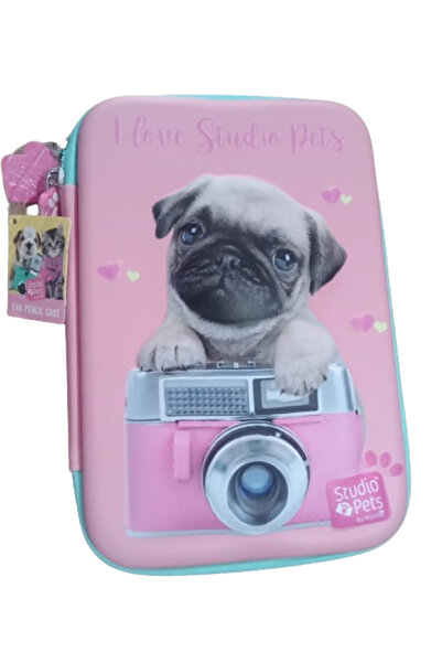 Cem Pt-7785 Studio Kabartmalı Hayvan desenli kalem çantası 23X16X4 CM