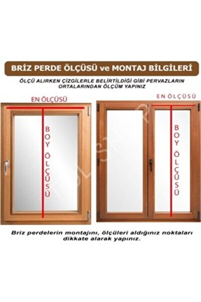 VENARDE CONCEPT Briz Perde Keten Tül Çubuklu Kelebek Özel Ölçülü Dikim Enxboy