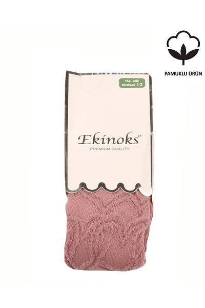 Ekinoks Embossed Patterned Scented Girl's Pantyhose
