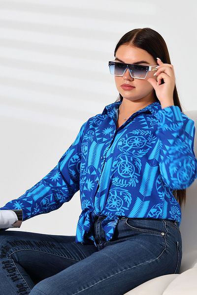 ENFİ GİYİM Cotton Viscose Tunic - Patterned