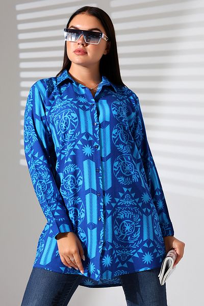 ENFİ GİYİM Cotton Viscose Tunic - Patterned