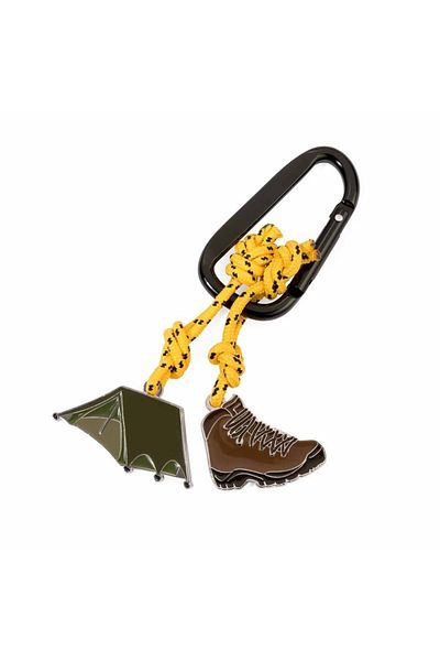 Troika Keychain - with Tent and Boot Hooks
