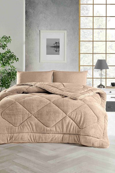 ELY PARKER Soft Double Colored Duvet-wellsoft-double-Sided 195x215 Beige