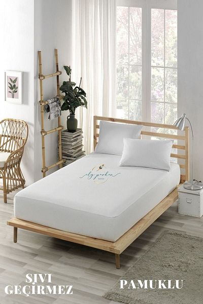 ELY PARKER 120x200 Cotton Liquid Proof Mattress Protector - Fitted with Sheet