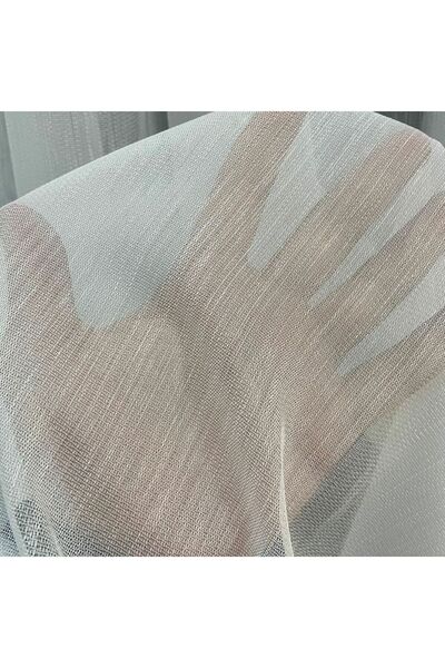 VENARDE CONCEPT White Bamboo Tulle Butterfly Curtain - with Briz Rods, Including Briz Rods