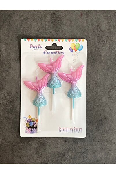 Nedi Deniz Kızı Kuyruğu Pasta Mumu