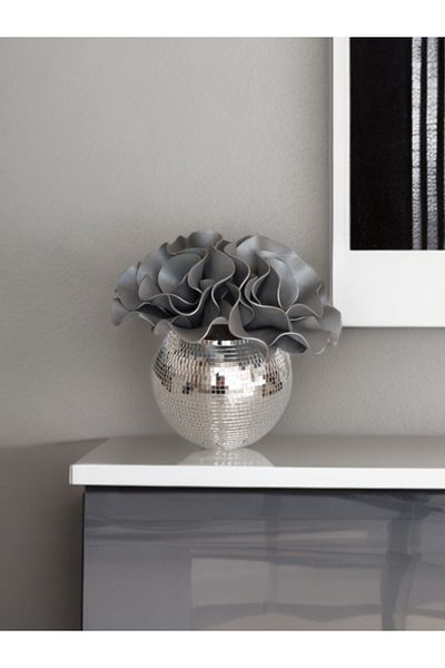 Home Gray Large Size Mirrored Sparkle Home Glass Vase