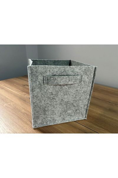 Home 2 Pieces - Multi-Purpose Light Gray Felt Box Organizer Cabinet Organizer 25*25