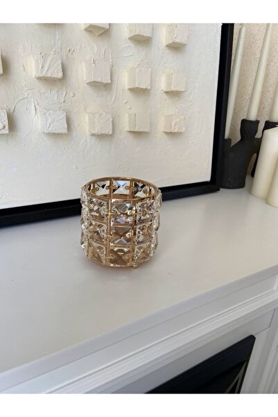 decovien Metal Gold Mumluk Dekoratif Şamdan Luxury