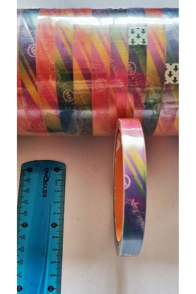 Modellino 60 Meters Rainbow Color Transparent Tape Rbc 60X1.2Cm Ms Crystal Clear Tape
