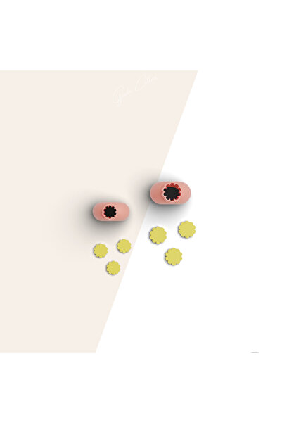 brocutters قوالب صغيرة منقوشة بالزهور من البوليمر الصغير - مع قطع المعجنات وا...