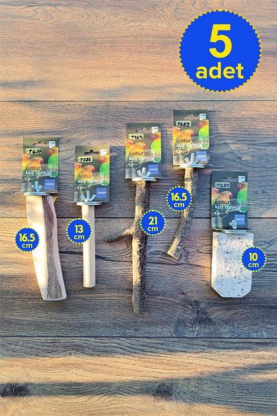 Vixpet Venty 5-Piece Pedicure Perch Parrot Perches - Sultan, Monk, Kakariki, Lori, Budgie, Senegal - M224