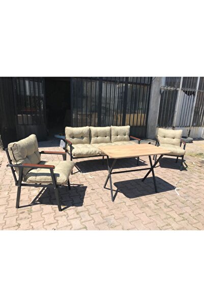 Bahçe cafe balkon mobilyası 3-1-1 masalı