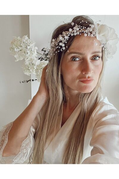 çiğdem kaya design Специален дизайн с перли - корона за майки и бременни жени