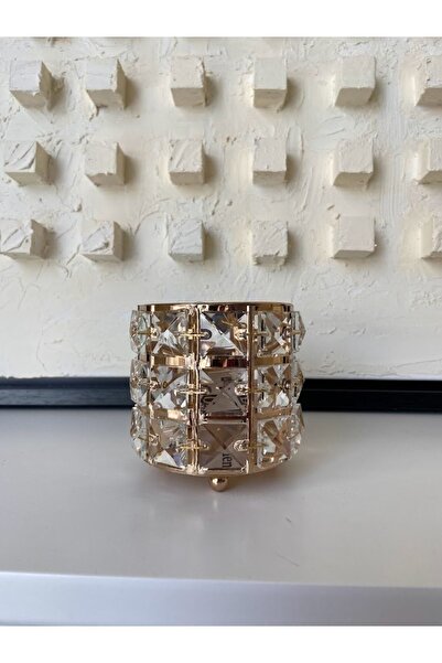 decovien Metal Gold Mumluk Dekoratif Şamdan Luxury