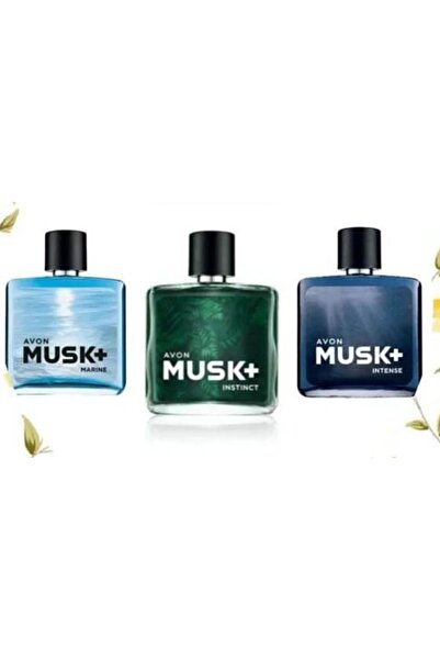 AVON *Musk+ Marıne , Instınct ve Intense 75 ml edt 3 lü Parfüm paket set 5059...