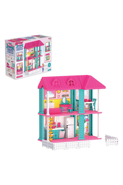 Doğan Oyuncak Dünyası Mila'nın 2 Katlı Rüya Evi - Ev Oyuncak - Milanın Miami Ev Seti - Barbie Ev Seti - Oyun Evi