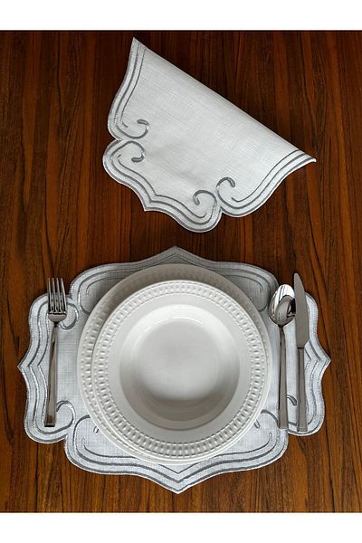 NURHAN HOME COLLECTION 2 bucăți modele ondulate - placă de service americană