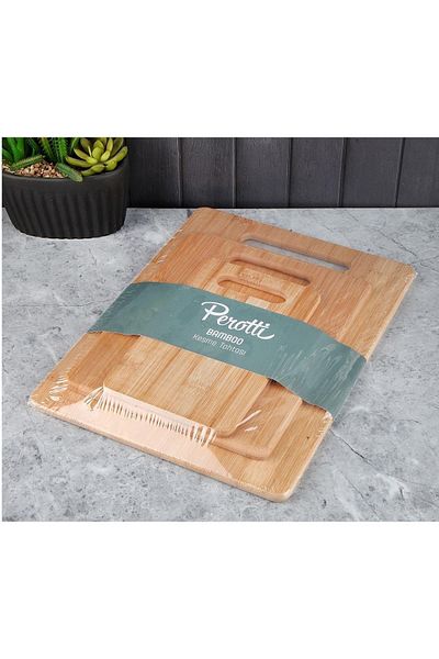 Perotti Bamboo 3-Piece Cutting Board Set 3 Sizes