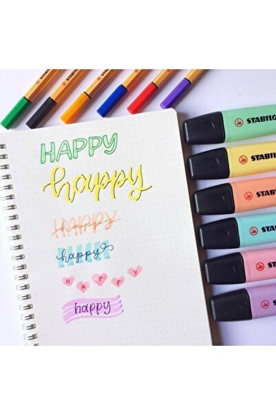 Stabilo Boss Original Pastel Renkler 6 Renk Set