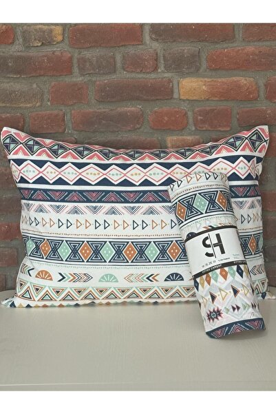 Sheri Home Tekstil Mavi Piramit Lastiksiz Çarşaf Ve 1 Adet Yastık Kılıfı Tek Kişilik Ebat Sheri188894896