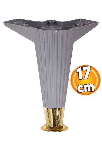 Badem10 Wetra Line 17 Cm - Antracit Aur Mobilier Aur Canapea Fotoliu Picior Picioare
