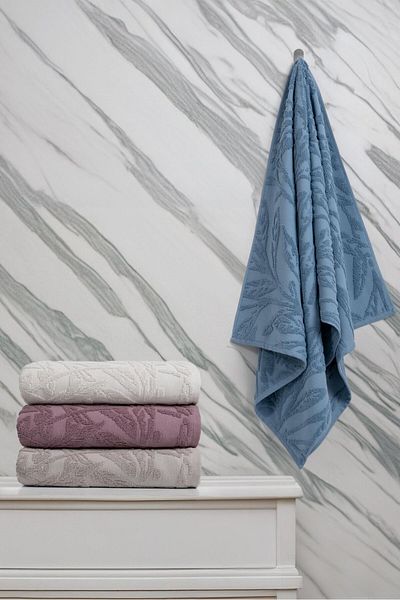 Altınbaşak New Season 100% Cotton 50X90Cm Luxury Hand and Face Towel Set - Boxed of 4