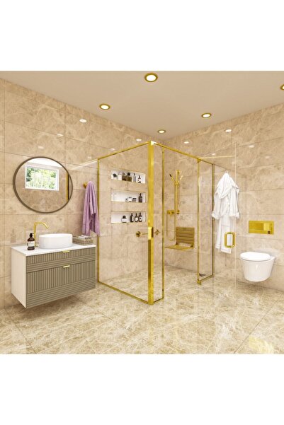 WOWER Altın Katlanır Duş Oturağı