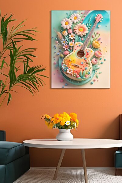 SEVFOTO Simfonie cu chitară și primăvară - Tablou pe pânză
