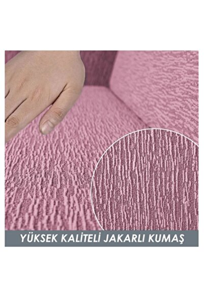 MAVİ YELKEN HOME BATTAL BOY Lastikli Koltuk Örtüsü Seti (2 Adet 3'lü + 2 Adet 1'li) - Lastikli Koltuk Kılıfı