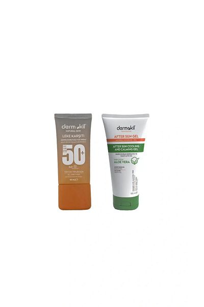 Dermokil Blemish Sunscreen Face Cream - 50 Spf 50 ml + Cooling and Relaxing Gel 100 ml